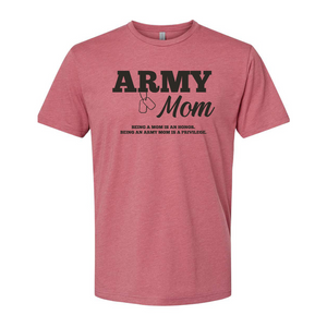 Army Mom T-Shirt (Heather Mauve)