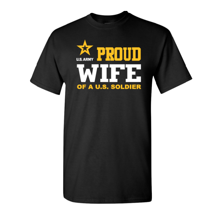 U.S. Army Proud Wife (Black)