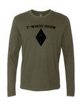 5th Infantry Long Sleeve T-Shirt (Military Green)