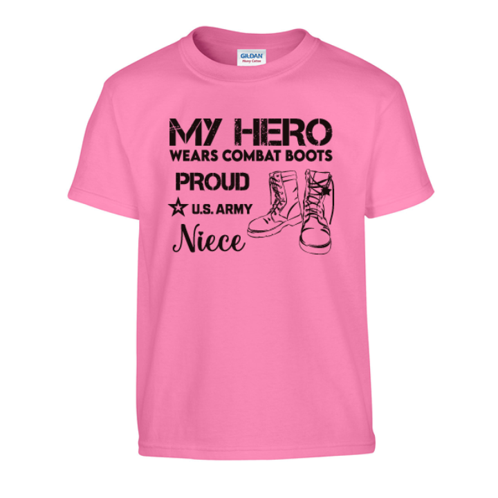 U.S. Army Niece Youth T-Shirt (Pink)