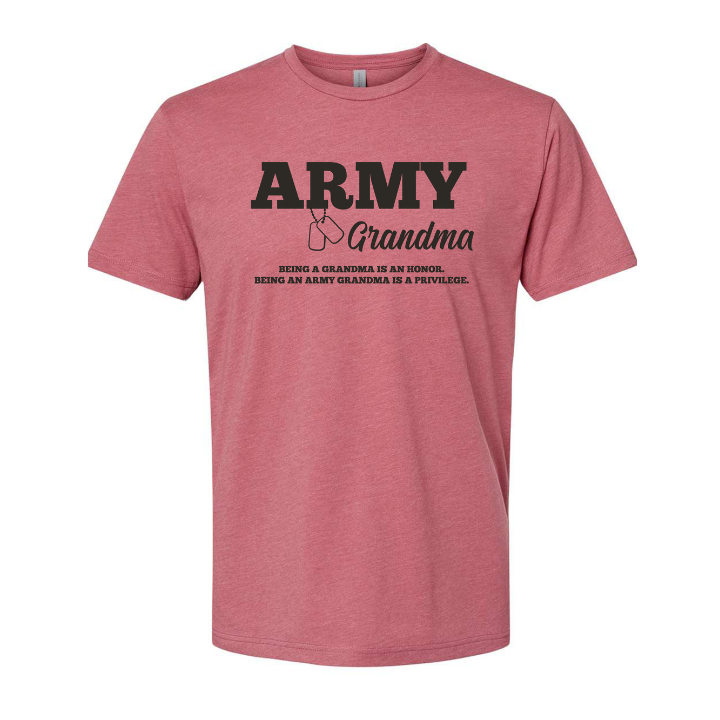 Army Grandma T-Shirt (Pink)