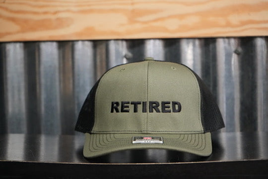Retired Trucker Hat - Military Green