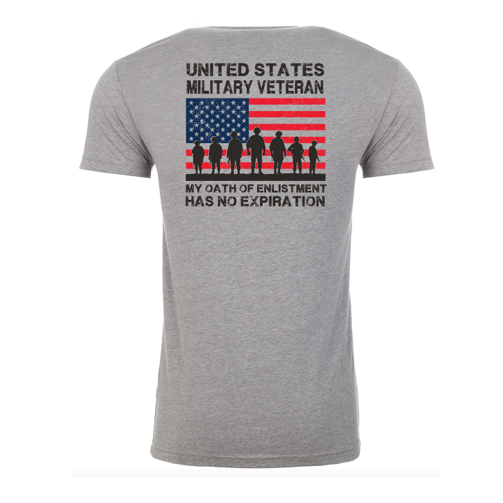 United States Military My Oath Veteran T-Shirt (Grey)