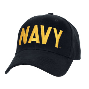 US Navy Low Profile Cap - Navy Blue with Gold Embroidery