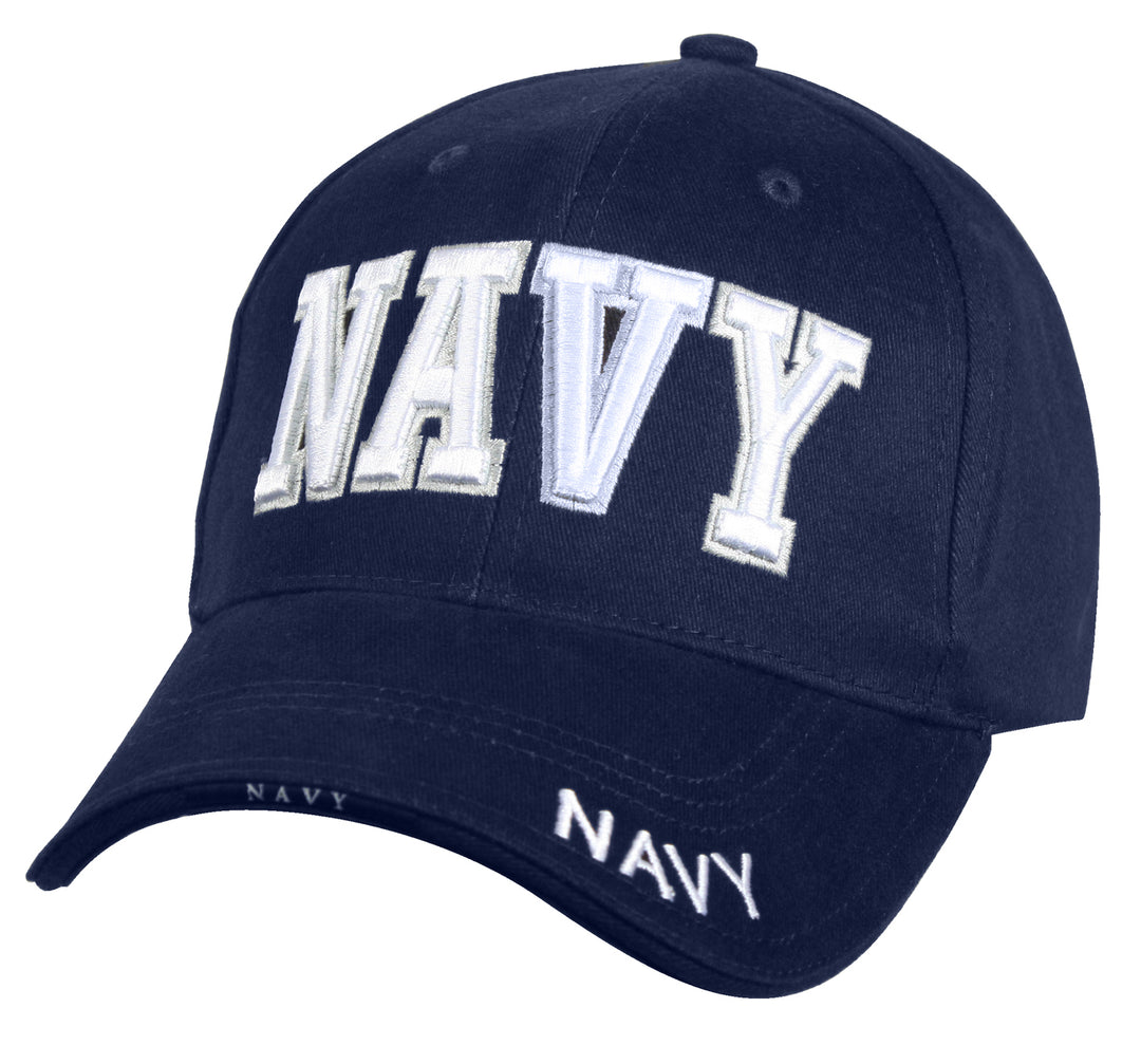 US Navy Low Profile Cap - Navy with White Embroidery