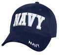 US Navy Low Profile Cap in navy blue with white embroidery