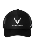 U.S. Air Force Adidas Fundamental Dispatch Trucker Cap - Black