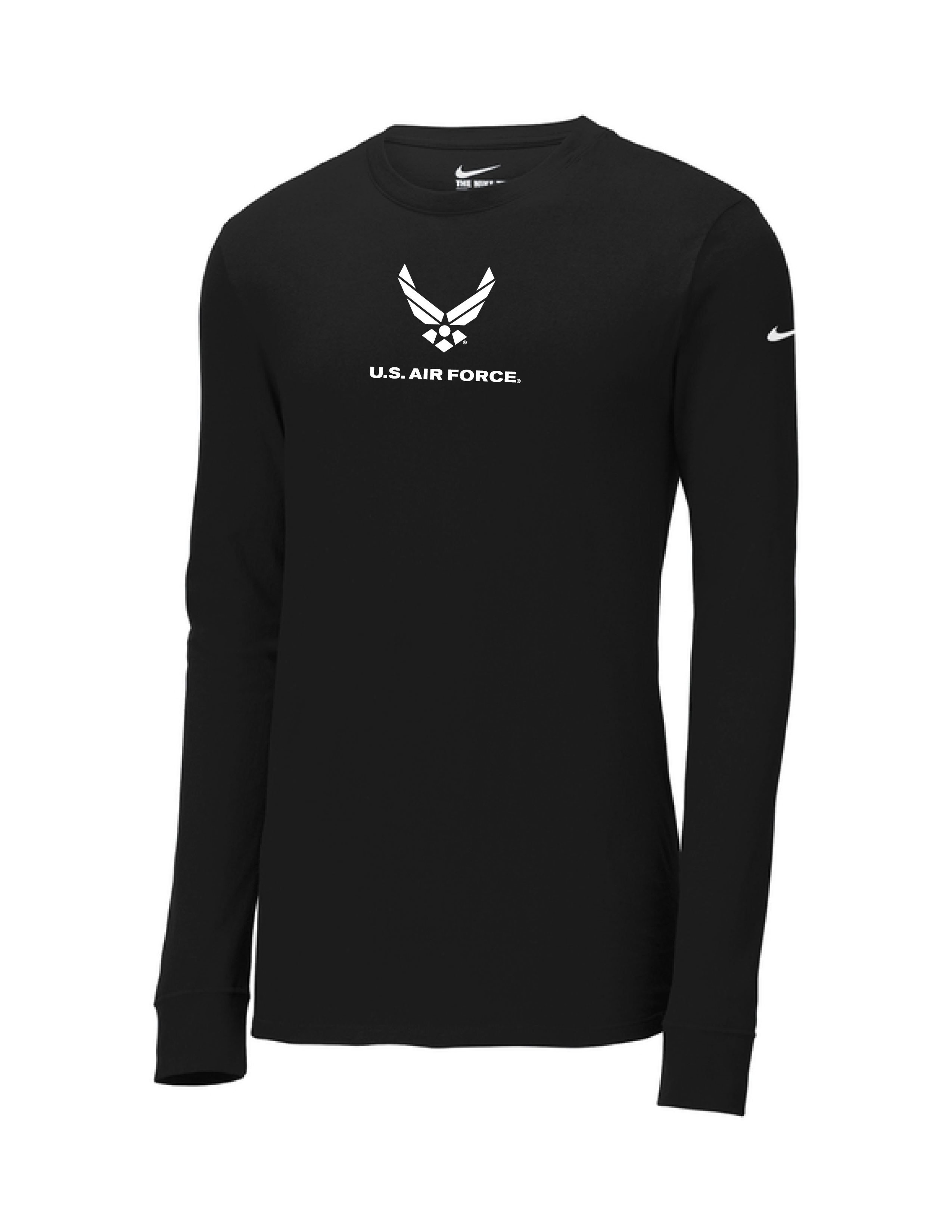U.S. Air Force Nike Dri-Fit Performance Long Sleeve Shirt (Black)