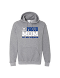 U.S. Air Force Proud Mom Hoodie (Graphite Heather)