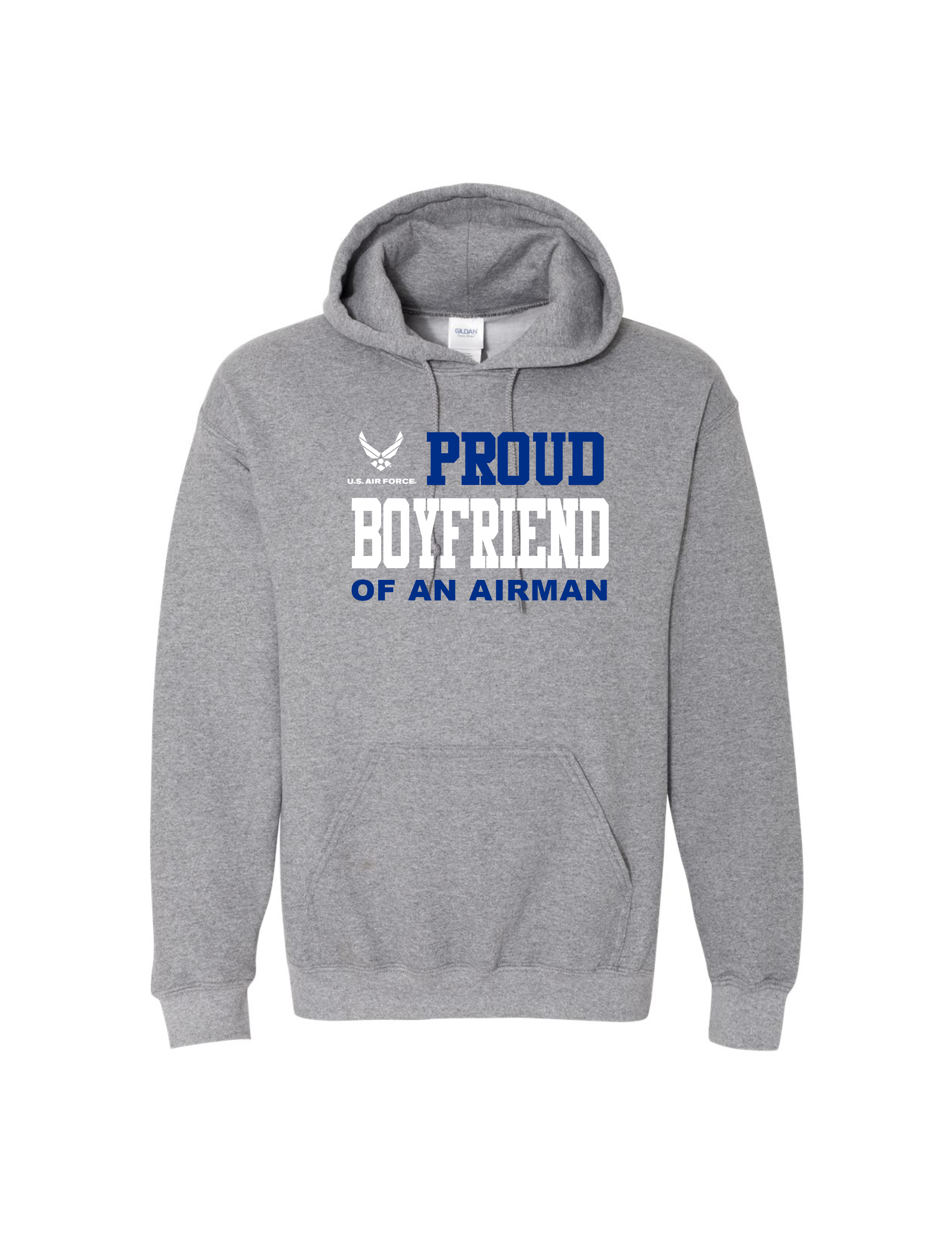 U.S. Air Force Proud Boyfriend Hoodie (Graphite Heather)