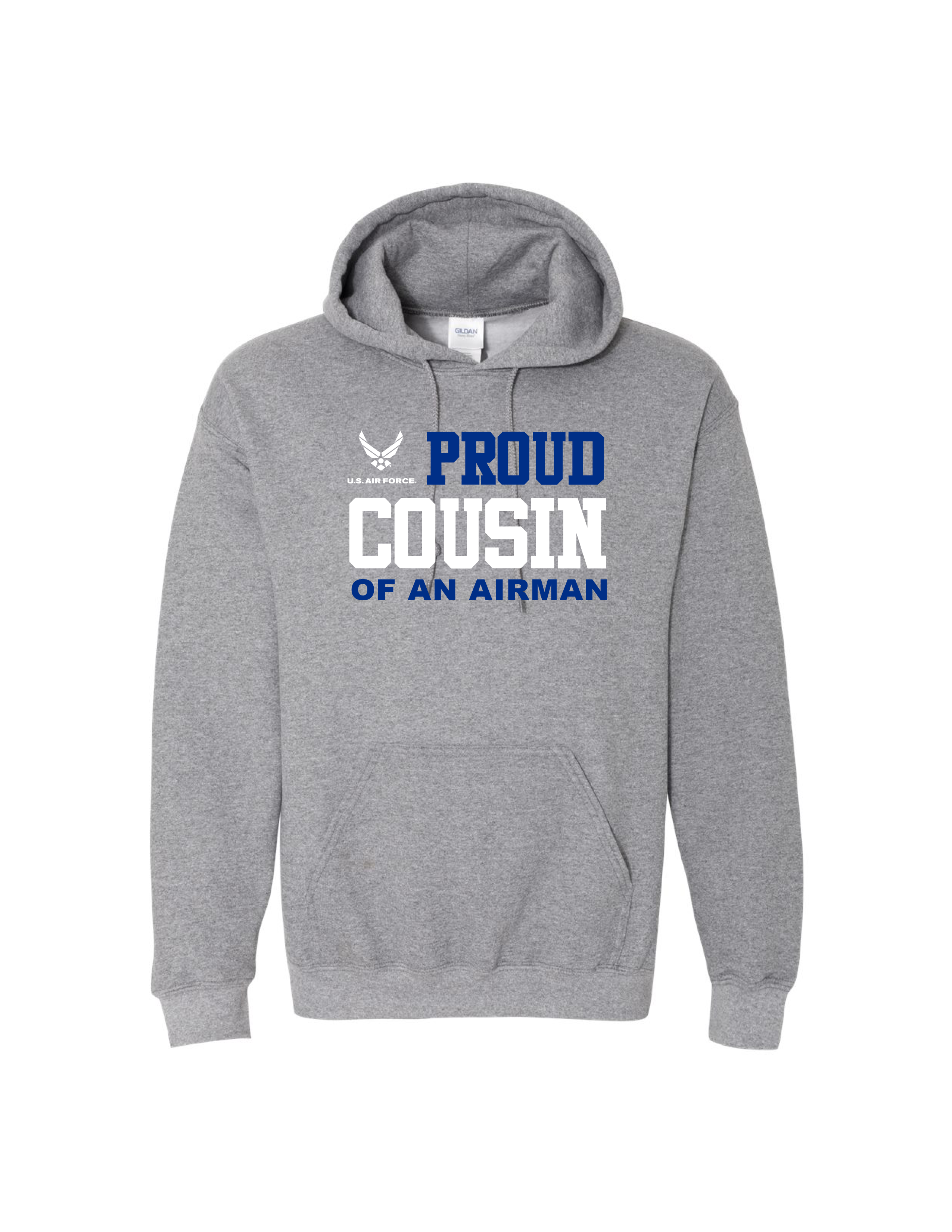 U.S. Air Force Proud Cousin Hoodie (Graphite Heather)