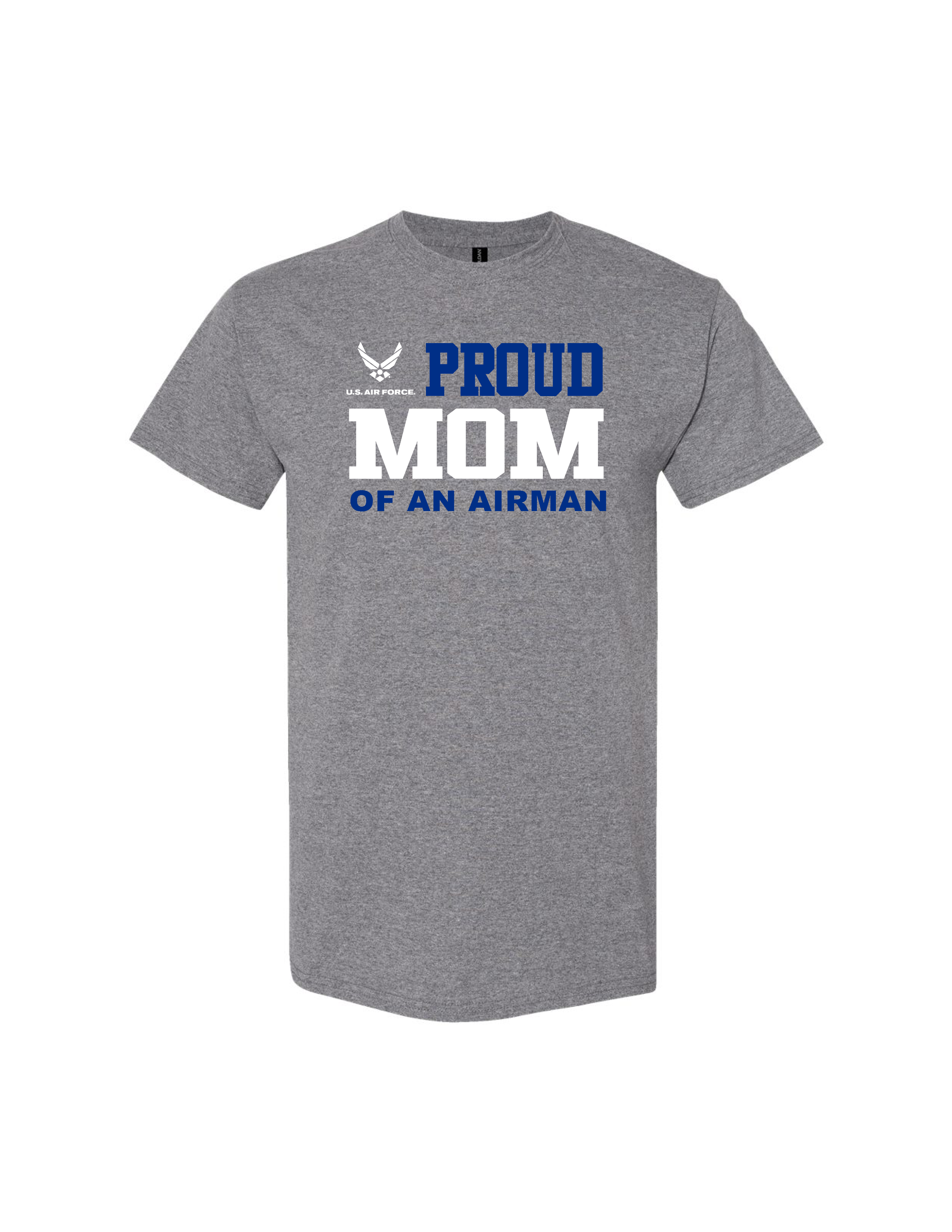 U.S. Air Force Proud Mom T-Shirt (Graphite Heather)
