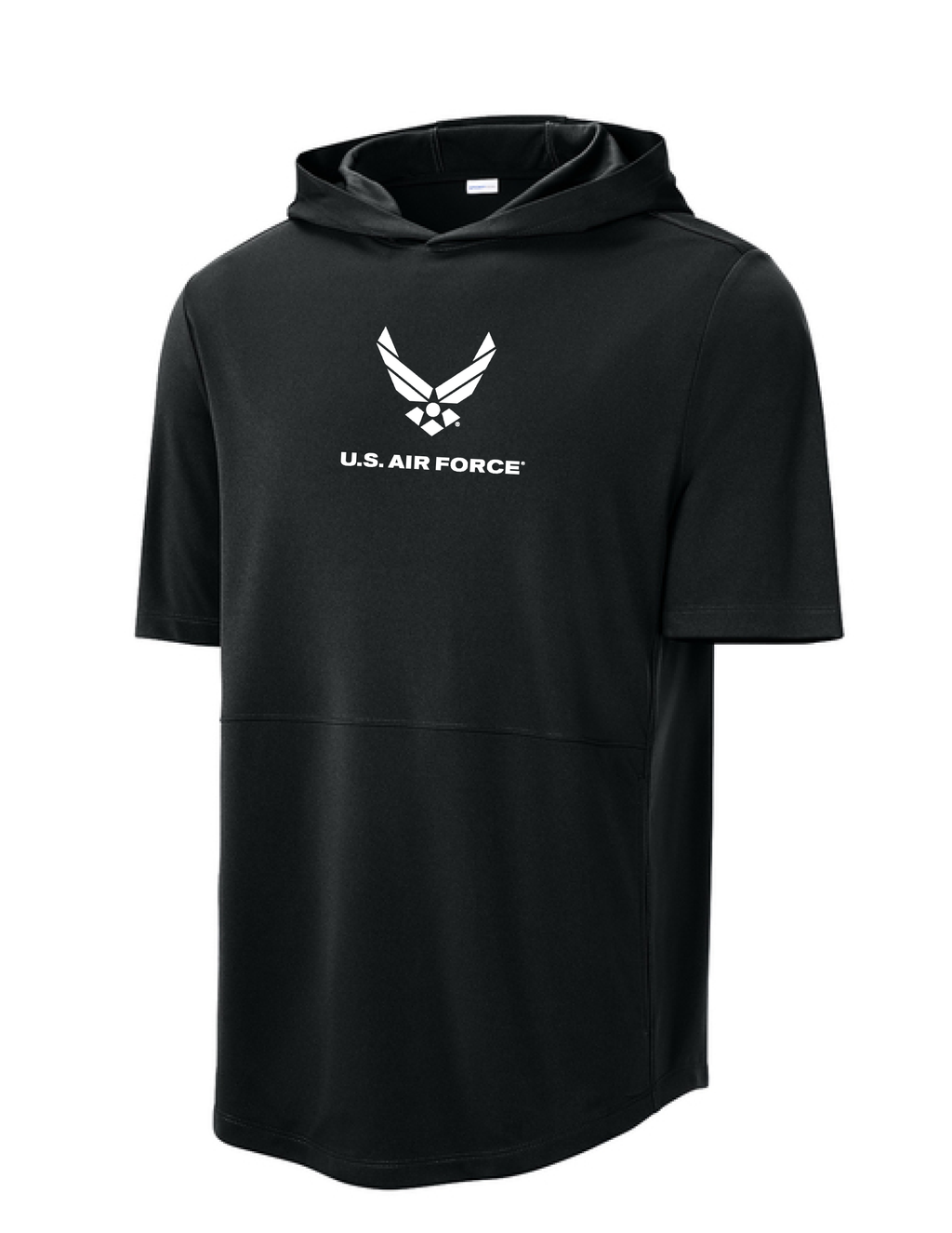 U.S. Air Force Short Sleeve Performance Hoodie (Black)