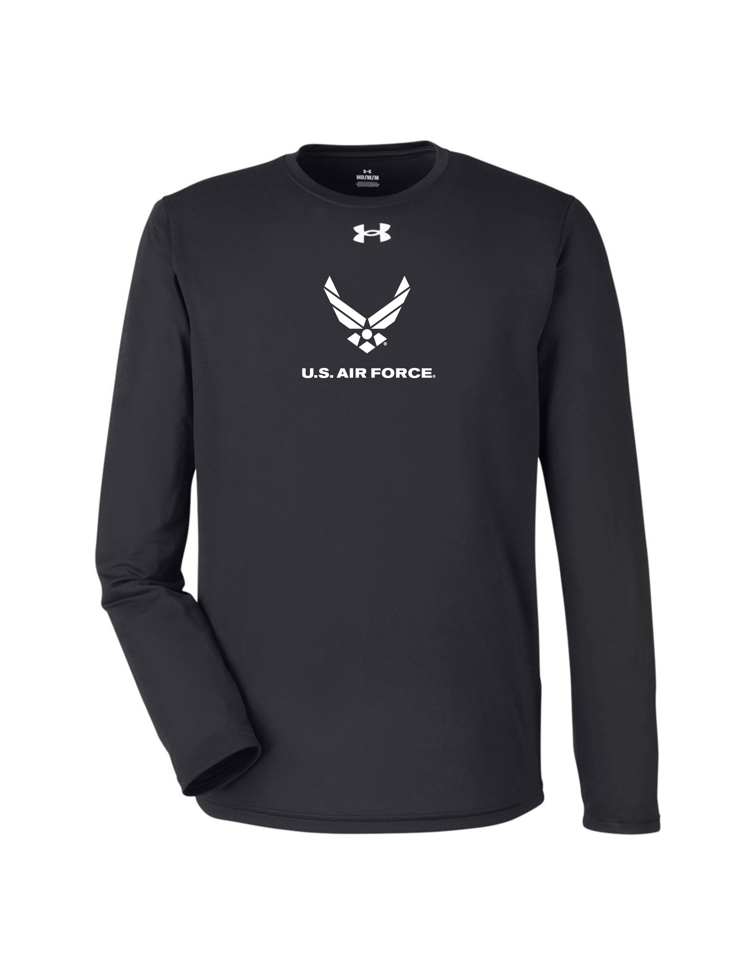 U.S. Air Force Long Sleeve Under Armour Performance T-Shirt (Black)