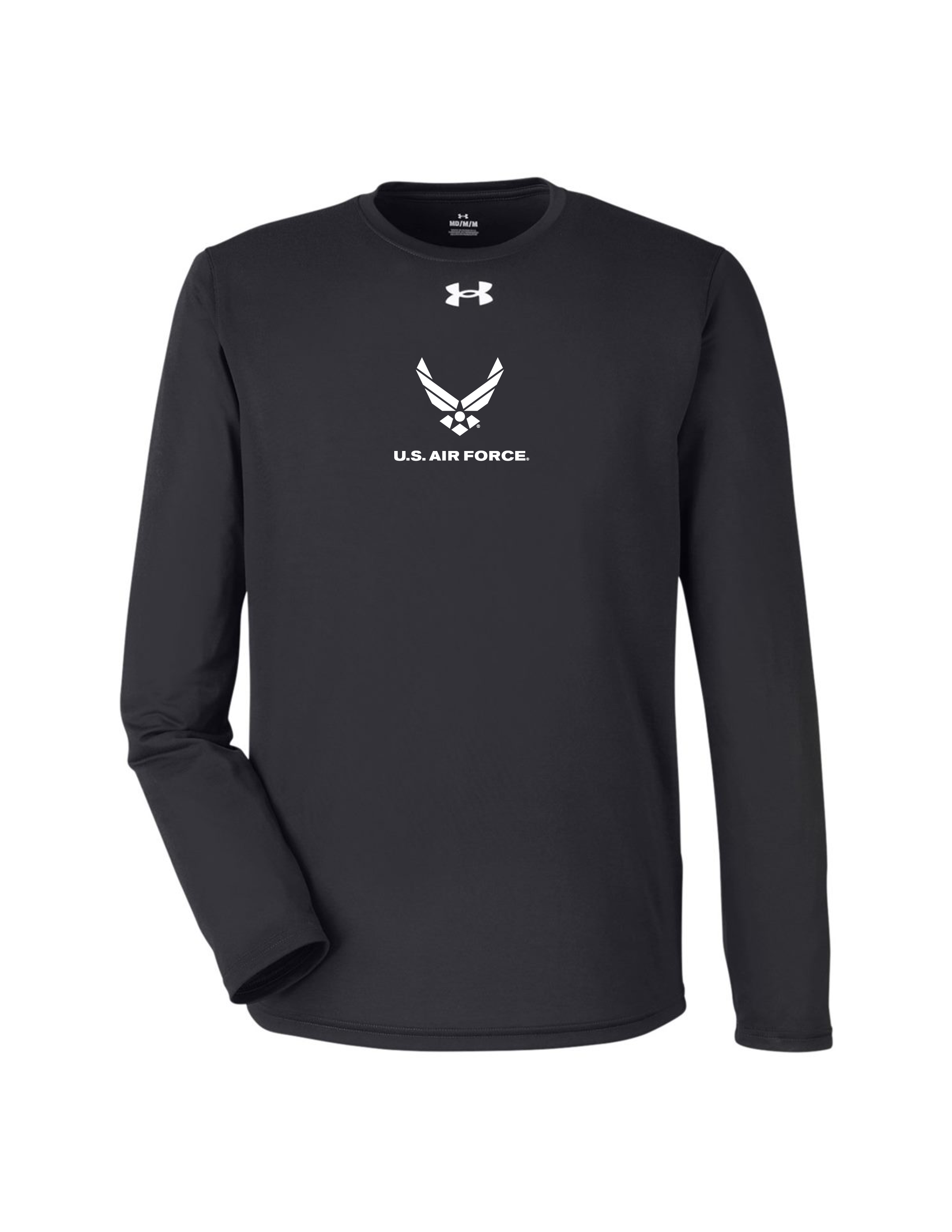 U.S. Air Force Long Sleeve Under Armour Performance T-Shirt (Black)