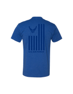 U.S. Air Force Flag Graphic T-Shirt (Royal Blue)
