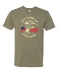 250 Years of Freedom T-Shirt | 1776–2026 Patriotic Eagle Shirt - Light Olive