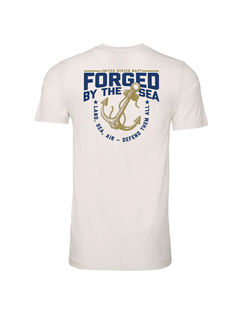 Anchor Forged By The Sea T-Shirt (Vintage White)