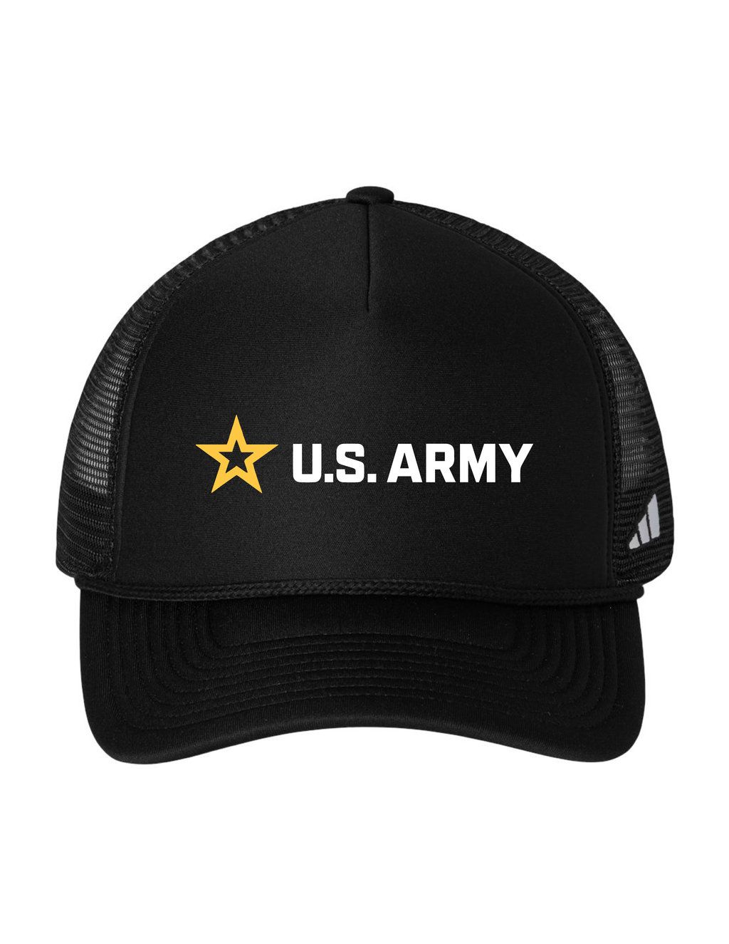 U.S. Army Adidas Fundamental Dispatch Trucker Cap - Black