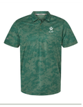 U.S. Army Adidas Men's All Over Camo Print Patterned Polo (Green Oxide)