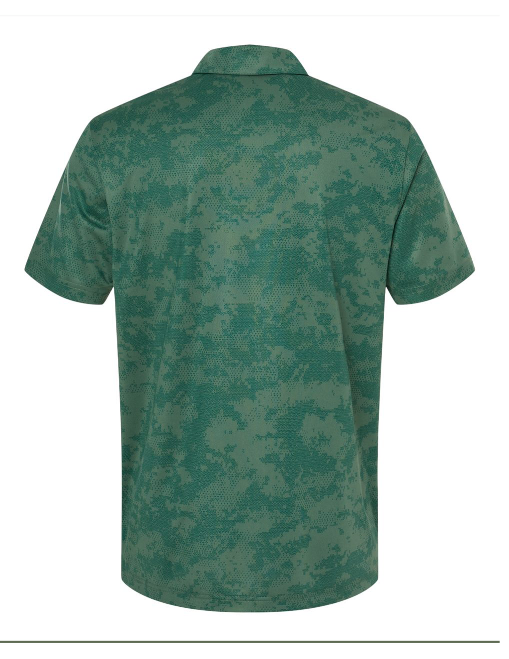 U.S. Army Adidas Men's All Over Camo Print Patterned Polo (Green Oxide)
