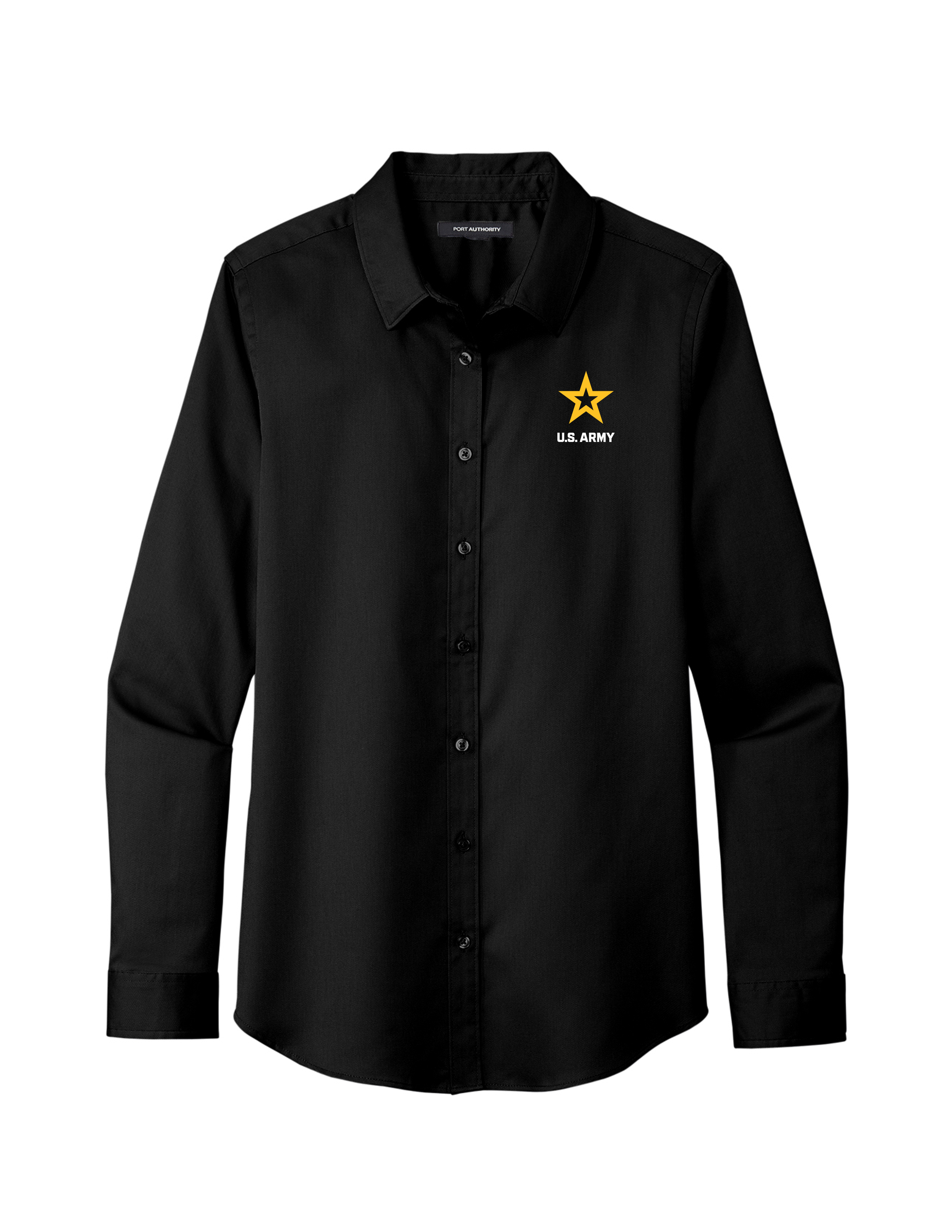 U.S. Army Button Up Shirt LADIES (Black)