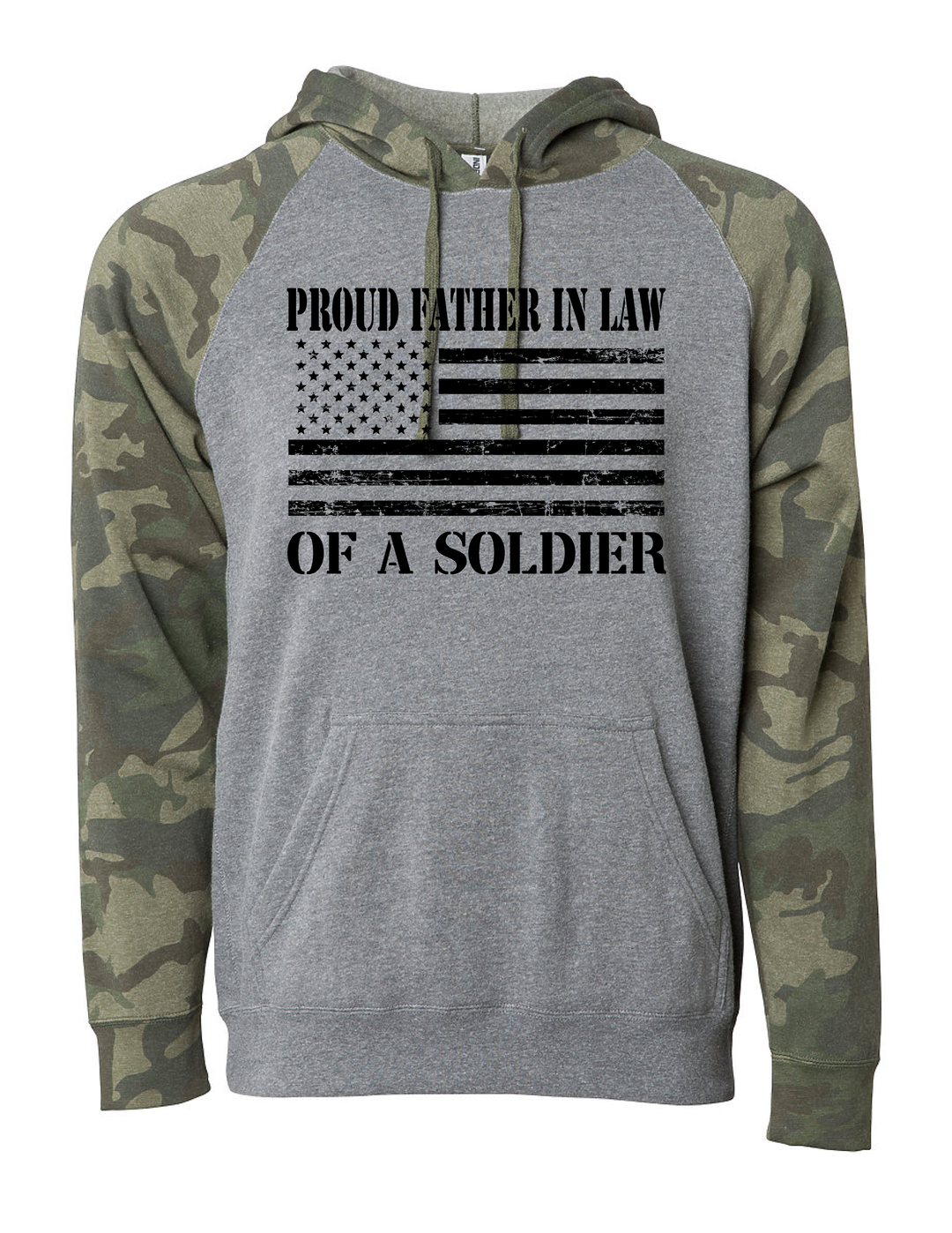 Proud Father in Law of a Soldier Camo Hoodie (Camo)