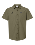 U.S. Army Columbia Men's Rapid Rivers Novelty Short Sleeve Shirt (Stone Green)