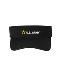 U.S. Army Cotton Twill Visor -  Black