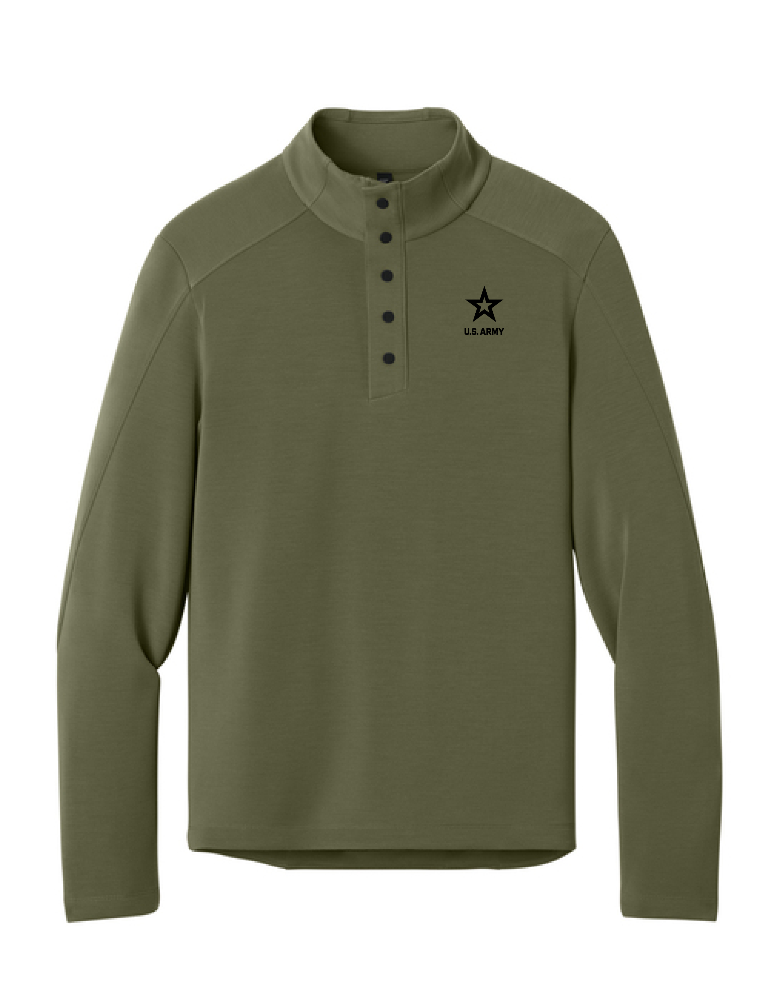 U.S. Army MiiR Kumo Quarter-Snap Pullover (Forest Moss)