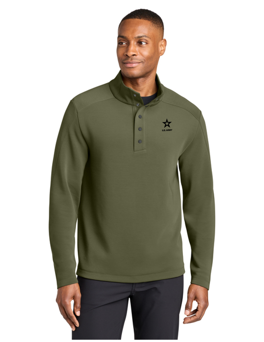 U.S. Army MiiR Kumo Quarter-Snap Pullover (Forest Moss)