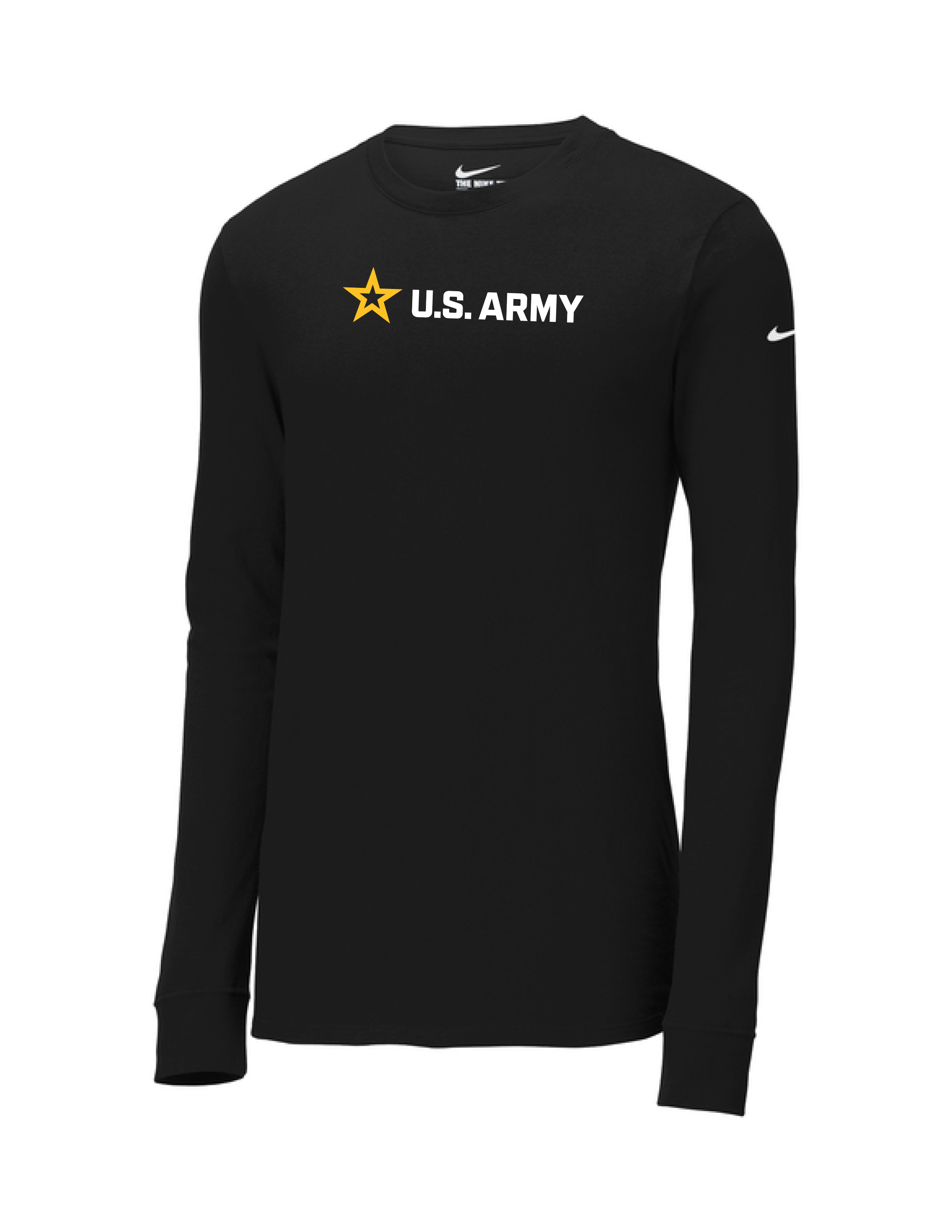 Army Nike Dri-Fit Performance Long Sleeve Shirt (Black)