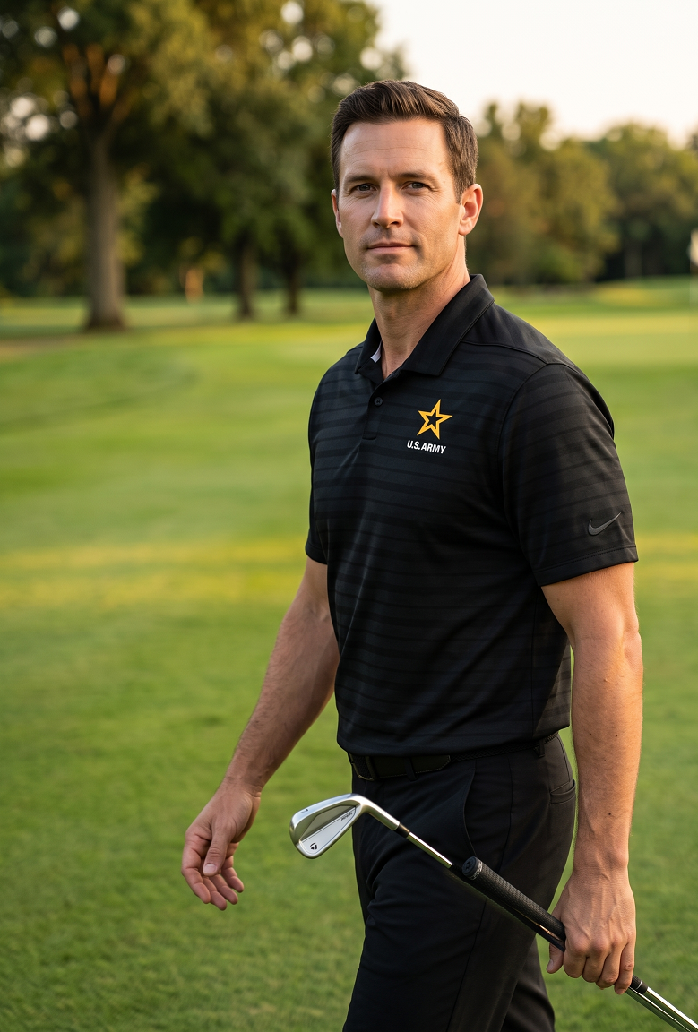 U.S. Army Nike Dri-FIT Vapor Jacquard Polo (Black)