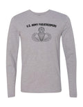 Army Paratroopers Long Sleeve T-Shirt (Gray)