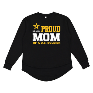 Proud Mom of a U.S. Soldier Tunic Sweatshirt