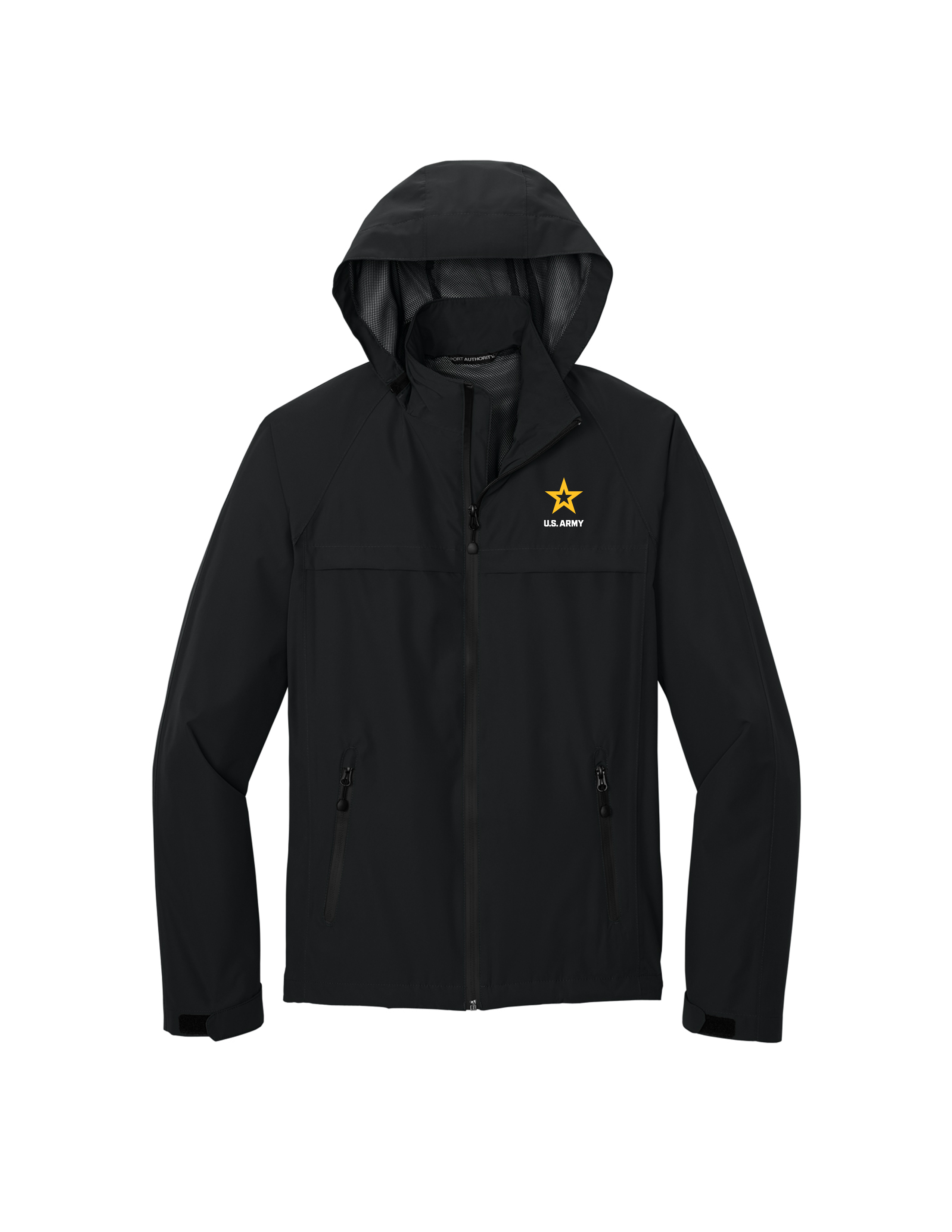 U.S. Army Mens Rain Jacket (Black)