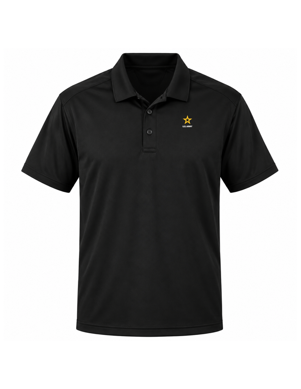 U.S. Army Rothco Performance Series Men's Tactical Polo (Black)