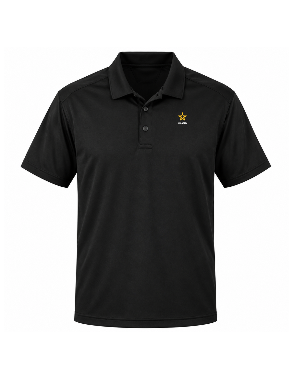 U.S. Army Rothco Performance Series Men's Tactical Polo (Black)