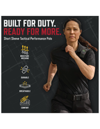 U.S. Army Rothco Performance Series Women's Tactical Polo (Black)