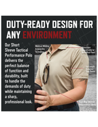 U.S. Army Rothco Performance Series Women's Tactical Polo (Black)