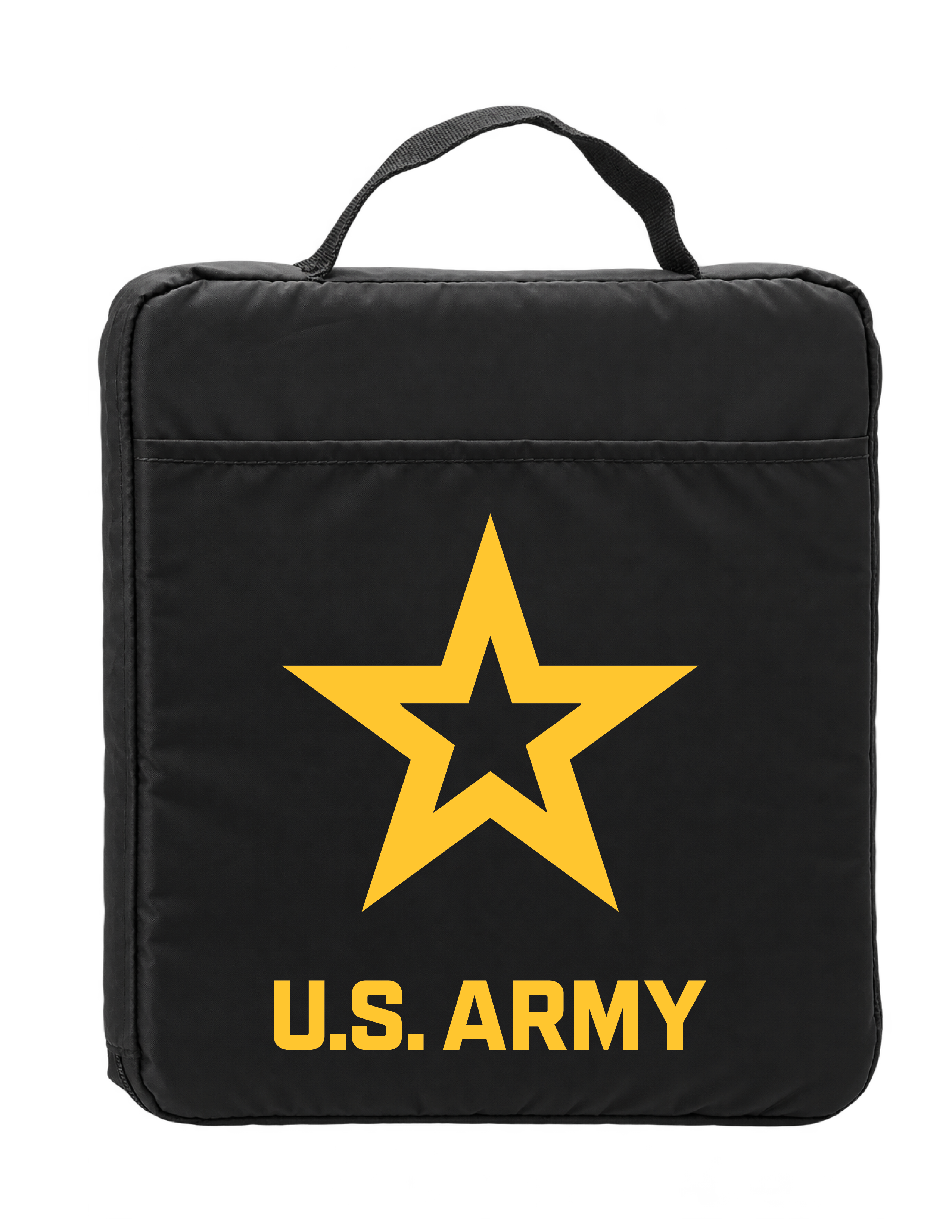 U.S. Army Stadium Seat Cushion with Pocket (Black)