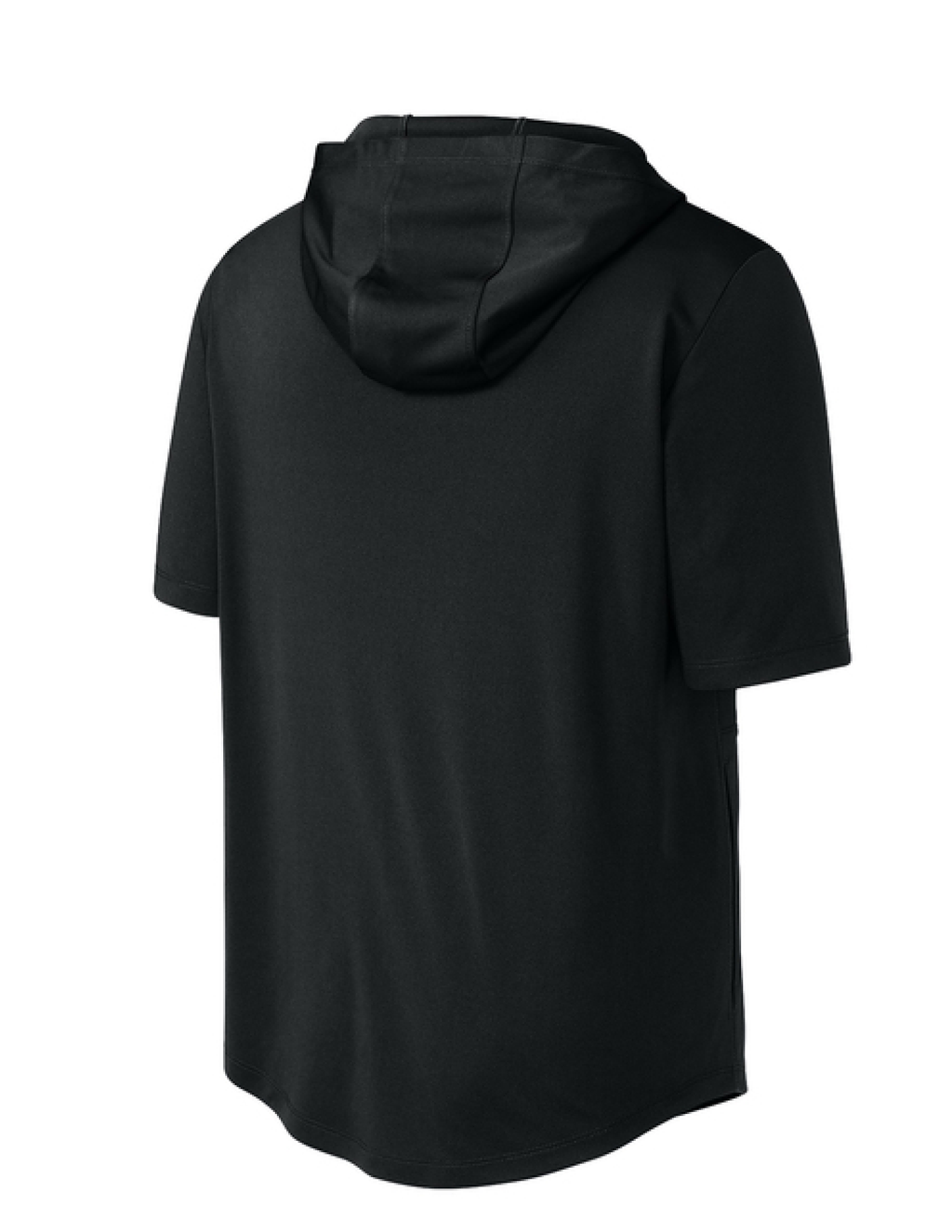 Army Short Sleeve Performance Hoodie (Black)