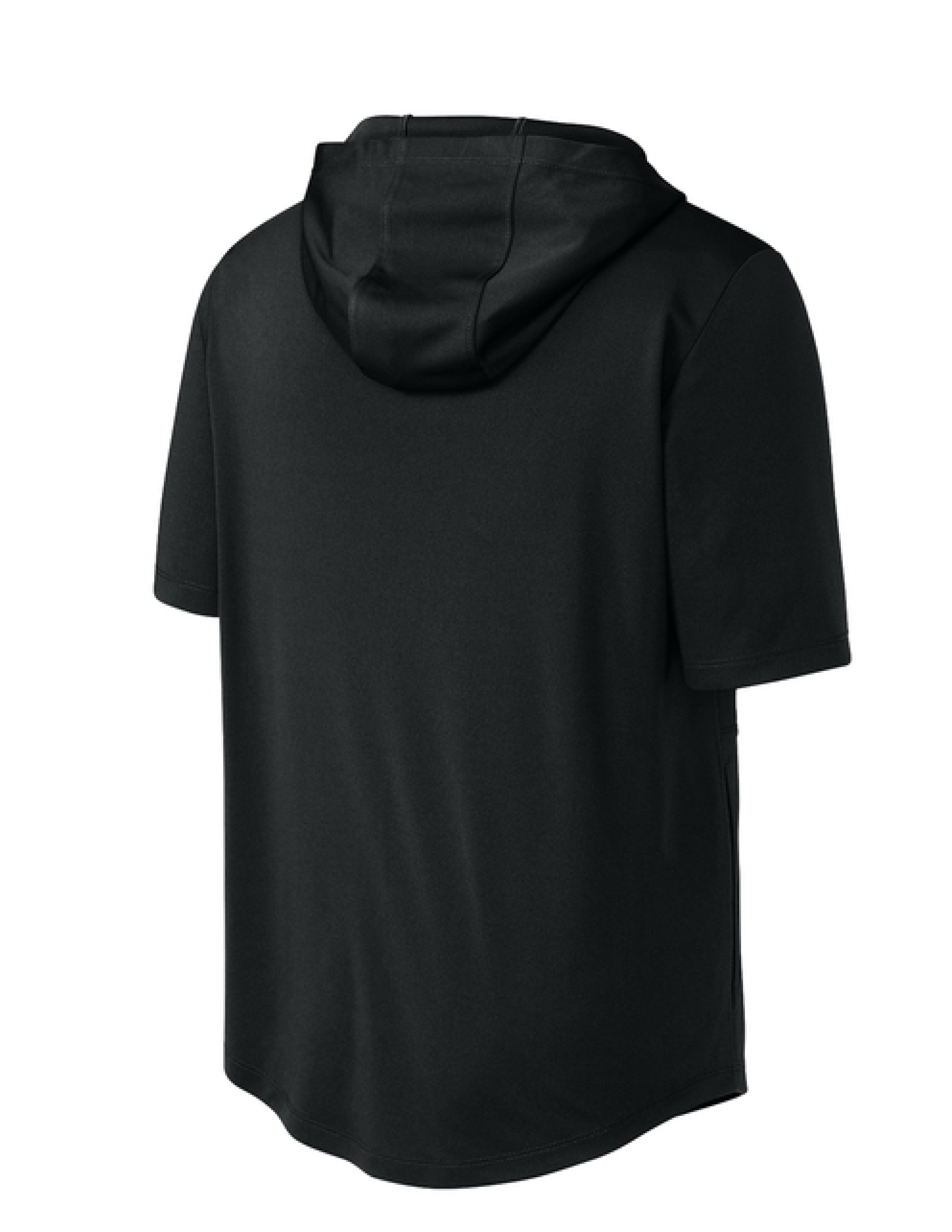 Army Short Sleeve Performance Hoodie (Black)
