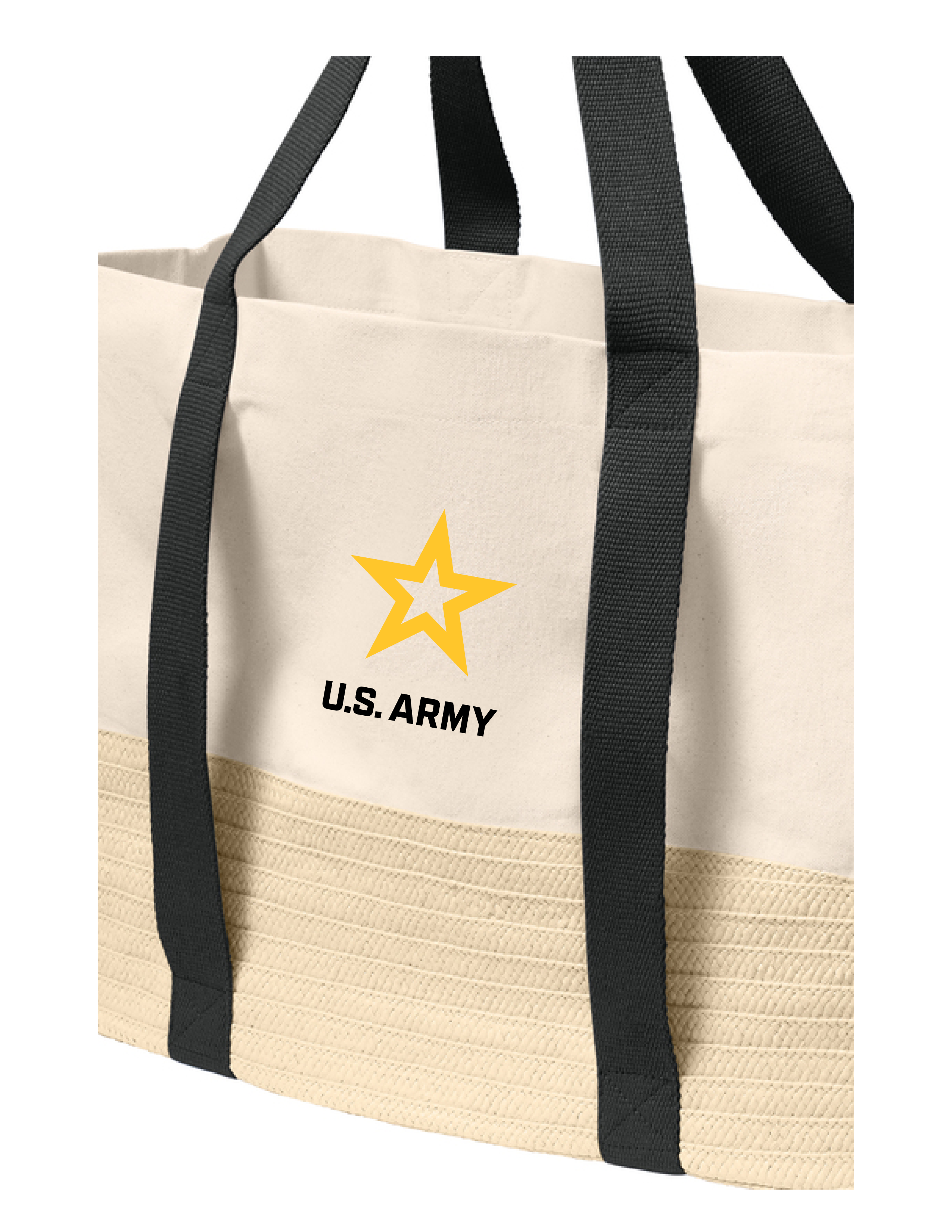 U.S. Army Straw Market Tote