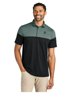 U.S. Army TravisMathew Onward Colorblock Polo (Balsam Green/Black)