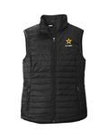 U.S. Army Packable Puffy Vest LADIES (Black)