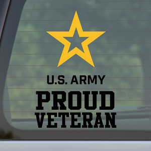 Army Veteran Vinyl Decal