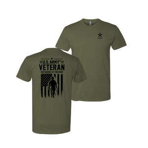 U.S. Army Veteran - Defenders of Freedom T-Shirt (Military Green)