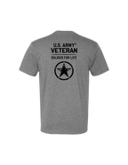 U.S. Army Veteran - Soldier for Life T-Shirt (Gray)