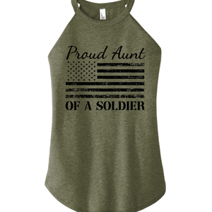 Proud Aunt of a Soldier Tank (Green)